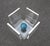 Vintage Square Coffee Table in Acrylic with Marble and Glass, 1980s For Sale - Image 11 of 16