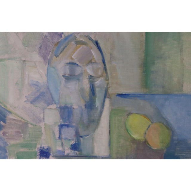 Blue and Green, 1970s, Oil on Canvas, Framed For Sale - Image 10 of 18