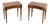 Vintage Art Deco Swedish Walnut Side Tables, 1930, Set of 2 For Sale