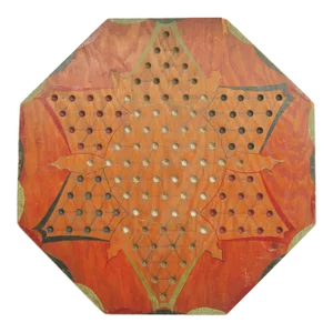 Circa 1930s Handmade Chinese Checkers Gameboard