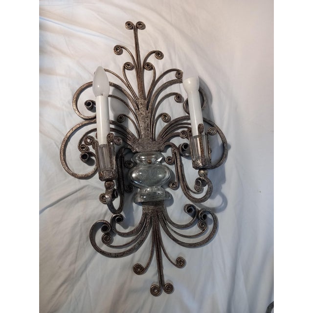 Mid-Century Modern Wall Lamps attributed to Banci Ference, 1950s, Set of 2 For Sale - Image 3 of 16