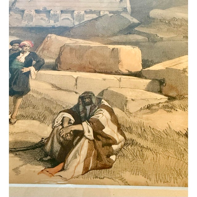 Mid 19th Century David Roberts, Views in the Holy Land. Baalbec. Architectural Print, Western Portico, Signed For Sale In New York - Image 6 of 12