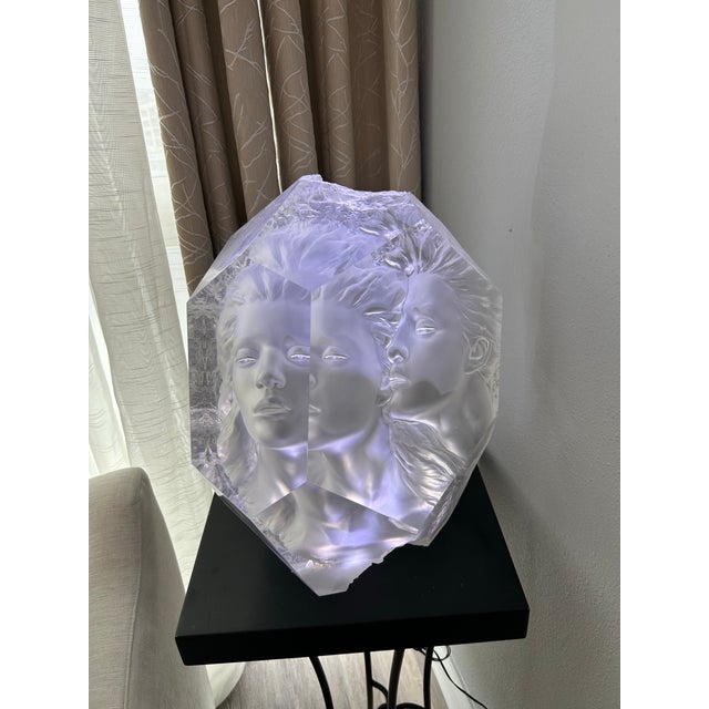 Rare Michael Wilkinson “Imagine” Signed Acrylic Optical Sculpture — Edition 138/500 For Sale - Image 11 of 11