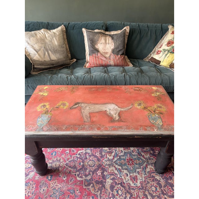 Vintage Painted Coffee Table, 1970s For Sale - Image 3 of 11