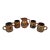 Vintage Pennsbury Pottery Pennsylvania Dutch Pitcher & Mug Set - Five Pieces For Sale