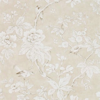 Sanderson Chiswick Grove Wallpaper in Linen - a Sample For Sale