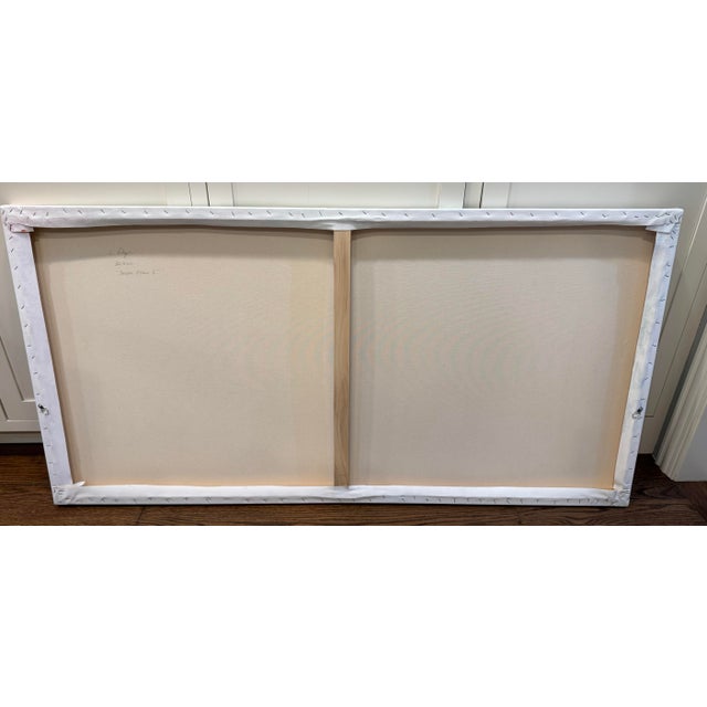 Navy Blue Authentic Lisa Ridgers "Dream Flow I & II “ Original Diptych – 30" X 60" Each For Sale - Image 8 of 11