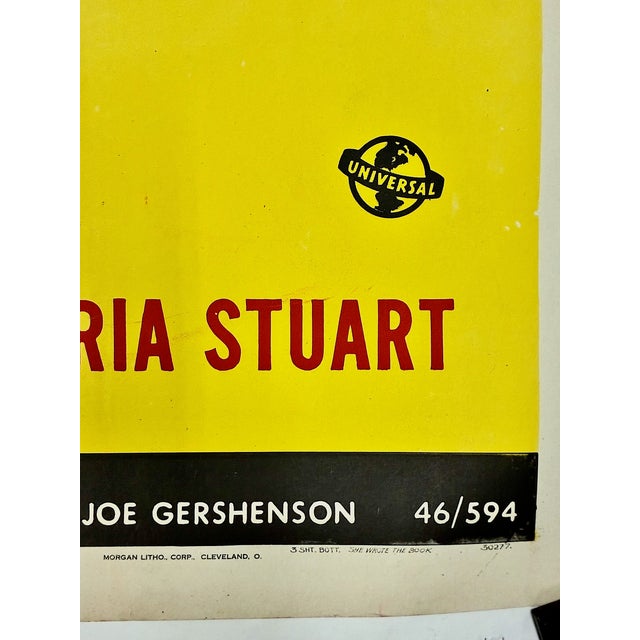Electric Yellow Large 1946 “She Wrote the Book” Movie Poster For Sale - Image 8 of 8