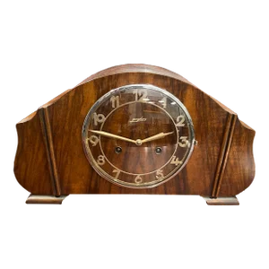Antique Art Deco German Junghans Mantle Westminster Chime Clock