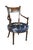 This pair of English Regency style mahogany armchairs from the first half of the 20th century showcases classic...