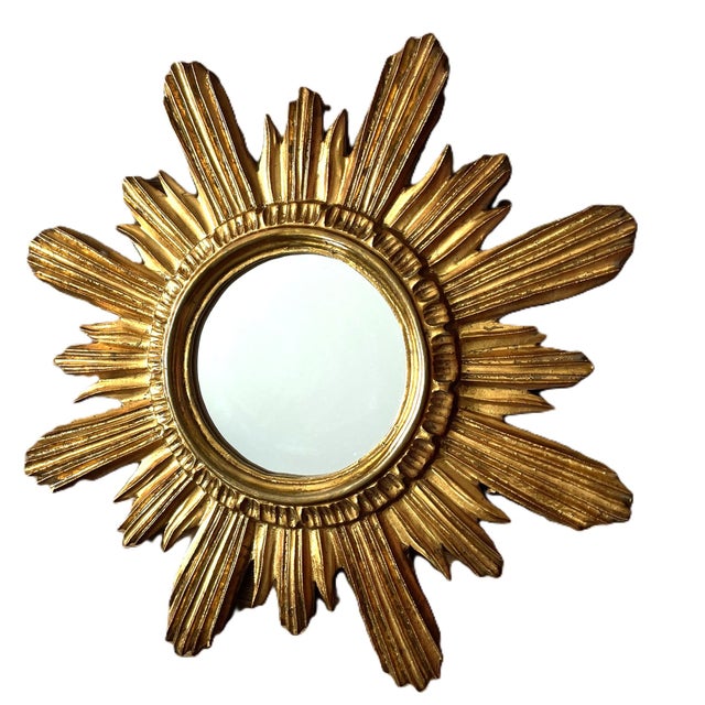 Wenz Giltwood Sunburst Mirror, Germany, 1960s For Sale - Image 11 of 11