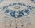 Mid 20th Century Blue and Ivory Floral Vintage Turkish Oushak Rug With Blossoming Medallion For Sale - Image 5 of 12