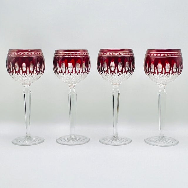 Vintage Crystal Glasses from Waterford, 1980s, Set of 4 For Sale - Image 11 of 11
