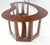 Adrian Pearsall Oiled Walnut Boomerang Kidney Shape Glass Top Stretcher Base Coffee Table Mint! For Sale - Image 4 of 15