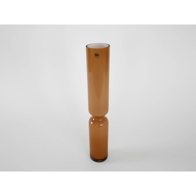 Vintage Danish Glass Vase from BoConcept, 1980s For Sale - Image 3 of 8