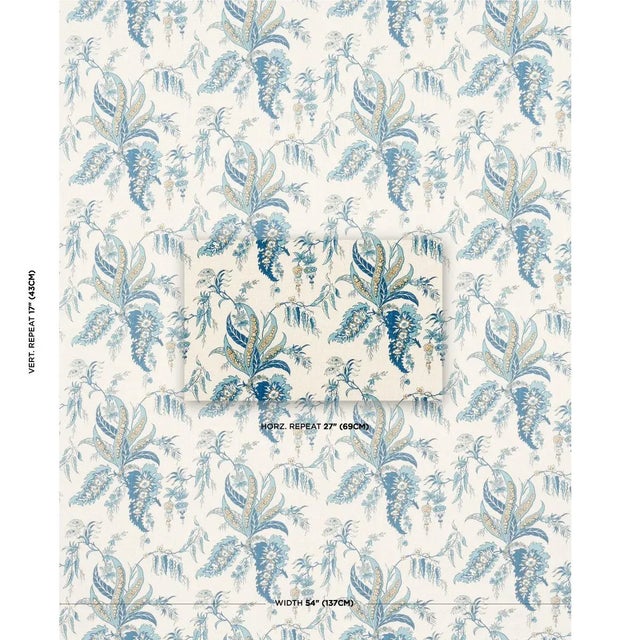 Inspired by an antique hand block print, Apolline Botanical is a fanciful, leafy floral fabric that evokes traditional...