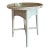 Vintage White Wicker Round Table For Sale