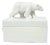 Oly Studio White Cast Resin Polar Bear Lidded Fable Box Animalia For Sale