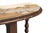 Rufus Porter Style Folk Art Demilune Side Table For Sale - Image 4 of 9