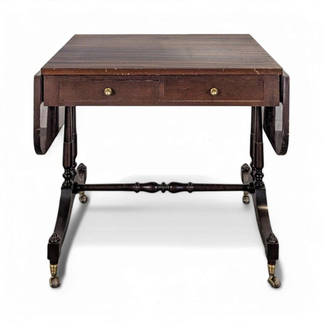English Style Shutter Coffee Table in Mahogany For Sale - Image 5 of 5