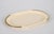Mid-Century Cream Brass and Acrylic Glass Oval Serving Platter, Italy, 1980s For Sale - Image 4 of 16
