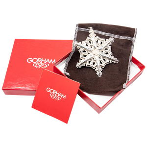 1983 Gorham Sterling Snowflake Ornament