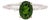 1.2Ct Tsavorite Garnet Ring With Earth Mined Diamonds: Solid 14k Gold, Oval, Size 6.75 For Sale