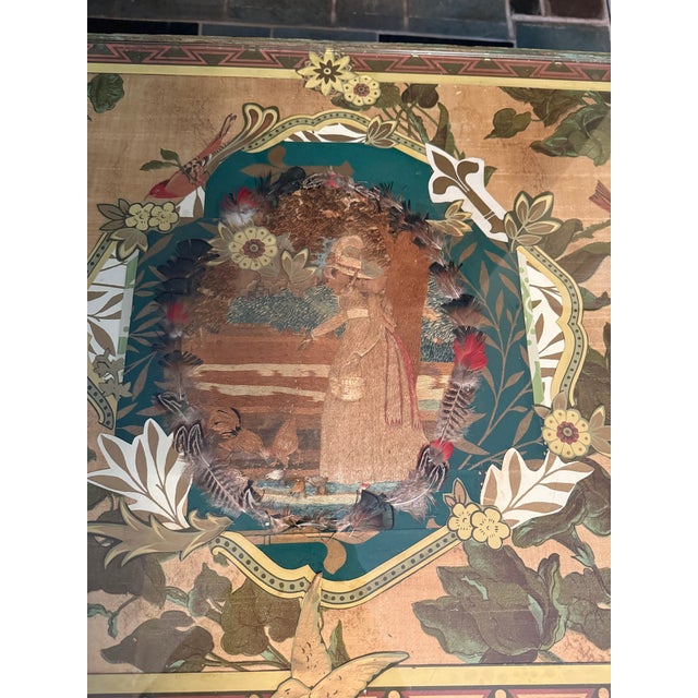 One of a Kind Artist Created Coffee Table With Collaged Top For Sale - Image 10 of 10