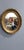 This is a lovely English deep framed oval gilt wall mirror with original plate glass and back boards, in lovely original...