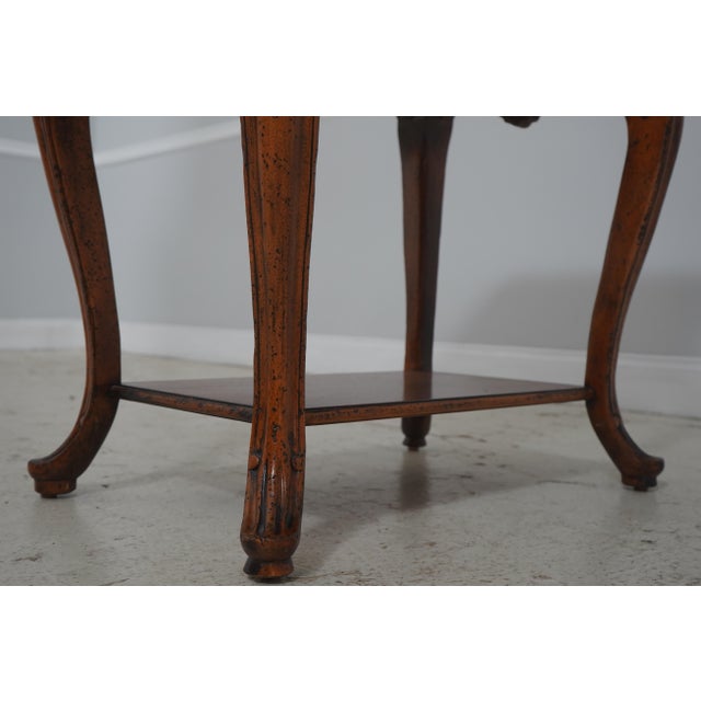 Henredon One-Drawer French Provincial Mahogany Side Table For Sale - Image 12 of 16