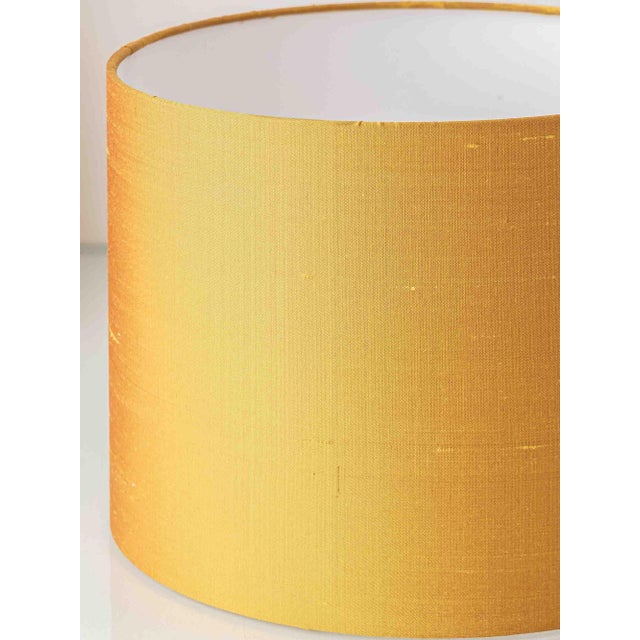 Italian Apothecary Jar Table Lamp with New Dupion Silk Lampshade from Deruta, 1800s For Sale - Image 6 of 12