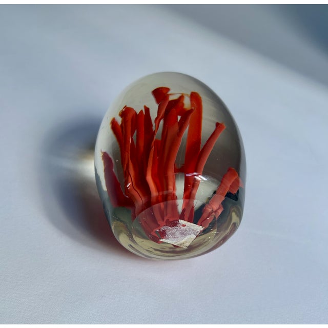 Fulvio Bianconi Murano Style Coral Paper Weight For Sale - Image 13 of 17