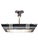 Mid 20th Century French Modernist Art Deco Billiard Chandelier Highly Polished Nickel & GlassRods For Sale - Image 14 of 18