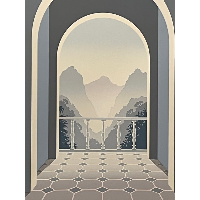 1980s Mick Durrant Signed Serigraph Pair East Wing & West Wing Limited Edition Prints For Sale - Image 10 of 14