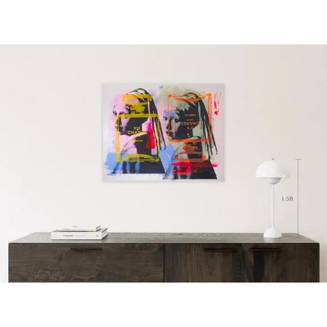 Acrylic and silkscreen on 4 ply matboard. Ships flat.