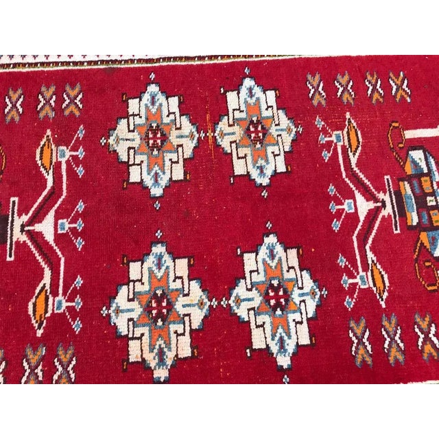 Vintage Moroccan Tribal Rug For Sale - Image 3 of 13