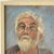Baby Blue Vintage Boho Signed Original Oil Portrait on Board For Sale - Image 8 of 12