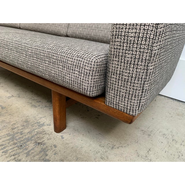 Wood 1960s Hans J Wegner 3 Seat Sofa Model Ge-236/3 For Sale - Image 7 of 7