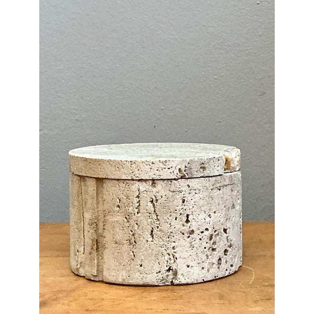 Vintage Italian Coquina Stone Box For Sale - Image 9 of 12
