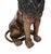 Brown Large Cat Castings Bronze Lion Gatekeeper Statues, Set of 2 For Sale - Image 8 of 11