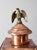 Vintage Copper Lantern Light Fixture With Brass Eagle Finial For Sale - Image 6 of 18
