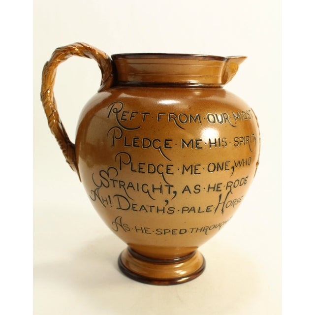 Rare 1886 Equestrian Commemorative Jug Fred Archer Jockey, Doulton Lambeth For Sale In Houston - Image 6 of 12