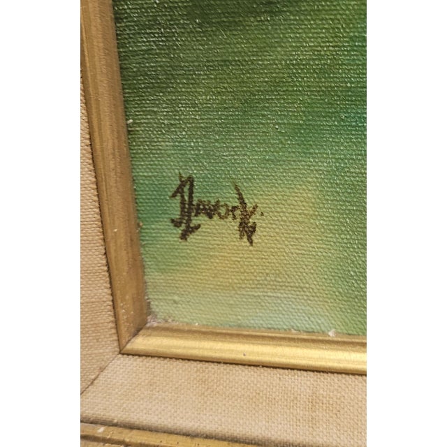 The School of Paris Fine 1960 Oil Painting For Sale - Image 3 of 10