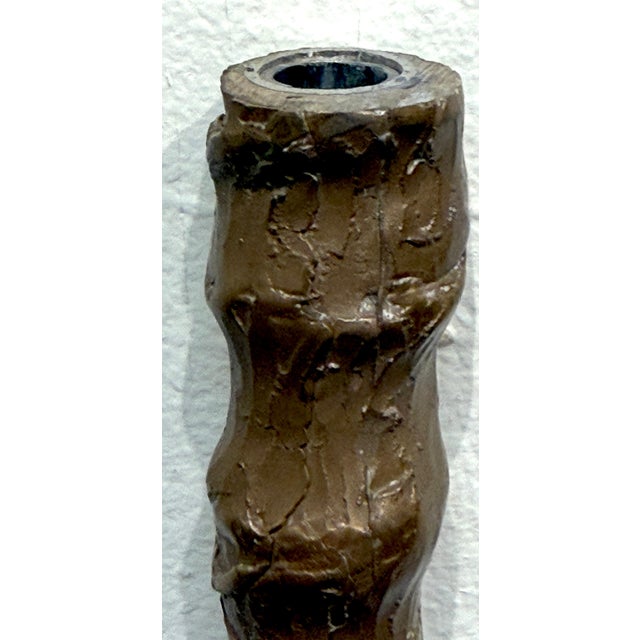 Metal Giacometti School Bronze Male Figural Totem Sculpture, Museum Mounted, 20th C For Sale - Image 7 of 15