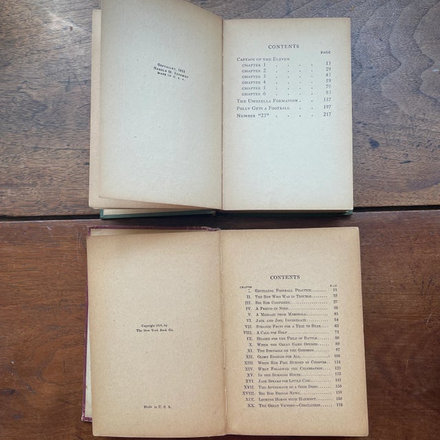 Paper Vintage Football Books - Set of 2 - 1900's For Sale - Image 7 of 9