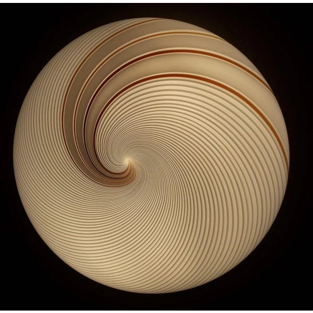 Glass Vintage 1960s Murano Glass Flush Mount For Sale - Image 7 of 13