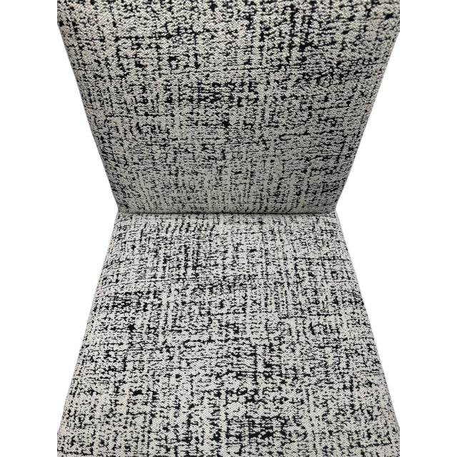 Early 21st Century Arhaus Jasper Side Chair in Black and White - Showroom Sample For Sale - Image 5 of 7