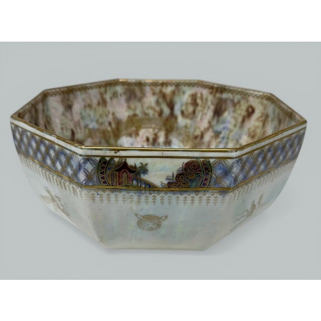 Wedgwood Art Deco Wedgwood Celestial Chinese Dragon Lustre Ware Bowl Centerpiece, 1920s For Sale - Image 4 of 13