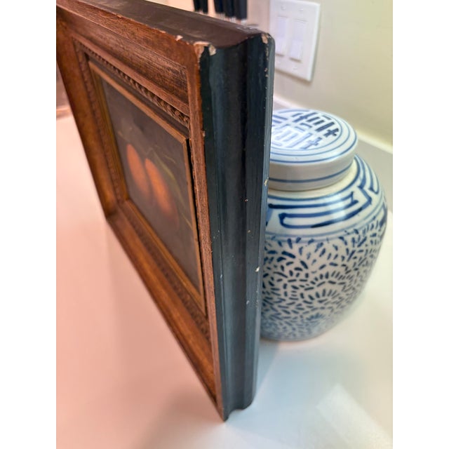 Still Life Vintage Oil Painting of Oranges in Gilt Wood Frame For Sale - Image 11 of 14