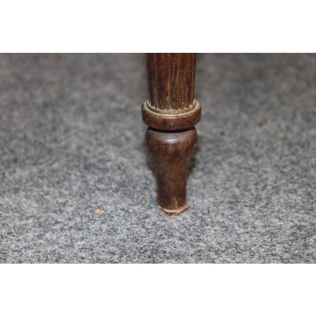 Wood 19th C Set 8 French Louis XVI Cane & Upholstered Bronze Mounted Side Chairs For Sale - Image 7 of 13
